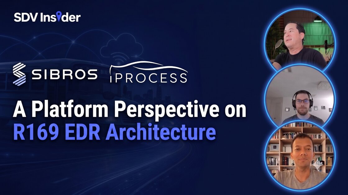 A Platform Perspective on R169 EDR Architecture